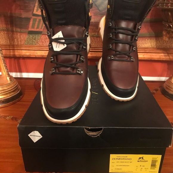 Cole Haan Men’s Cole Haan 4.Zerogrand Hiker WP 10 Brown - Picture 3 of 9